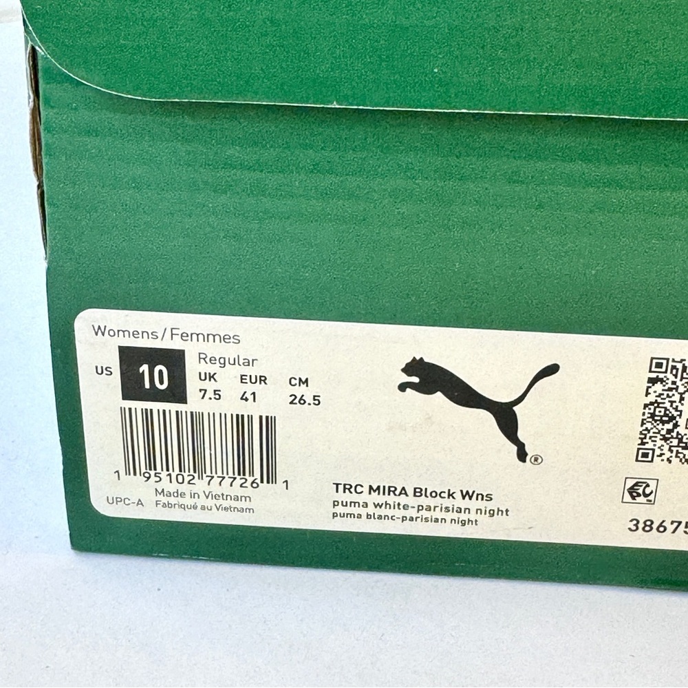 NWT Puma TRC Mira Block Athletic Shoes Navy Blue / Pink Womens Sneakers - Picture 7 of 13